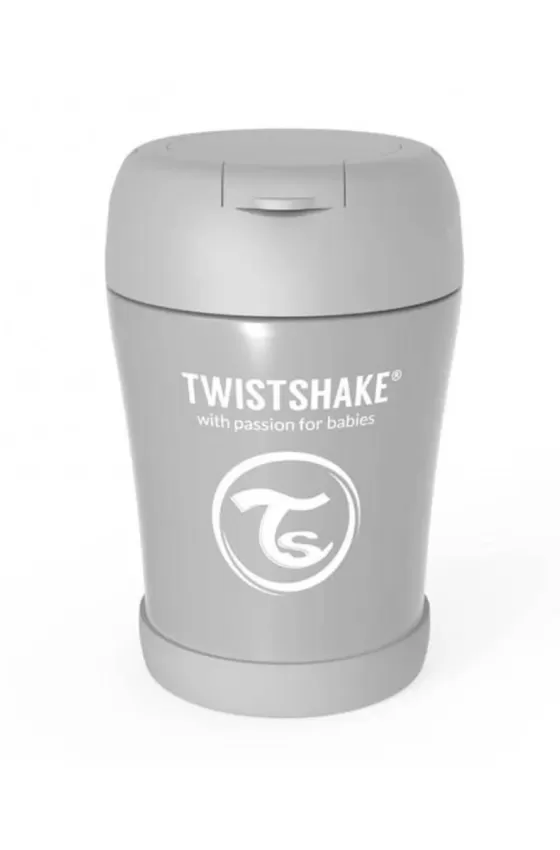 Twistshake Insulated Food Container 350ml - Pastel Grey