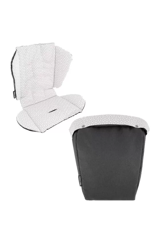 Twistshake Tour Seat Liner + Foot Muff - Black