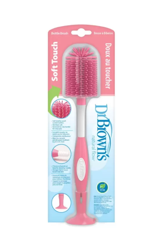 Dr. Brown's Soft Touch Bottle Brush - Pink