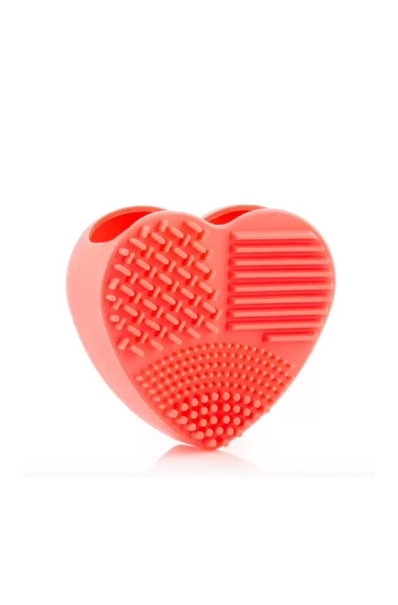InnovaGoods Make-Up Brush Cleaner Heart