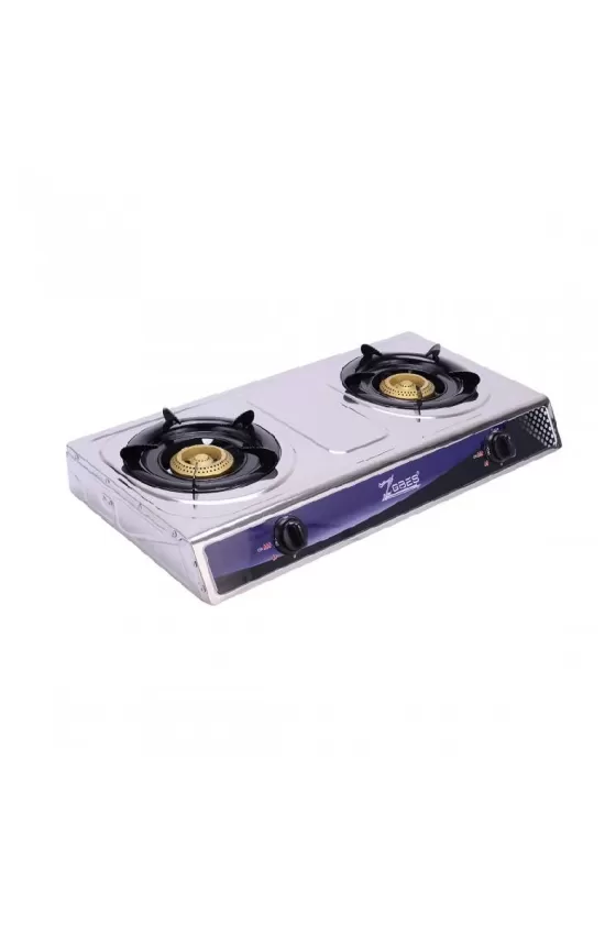 Besse Electric Gas Stove Double Burner Stainless Steel
