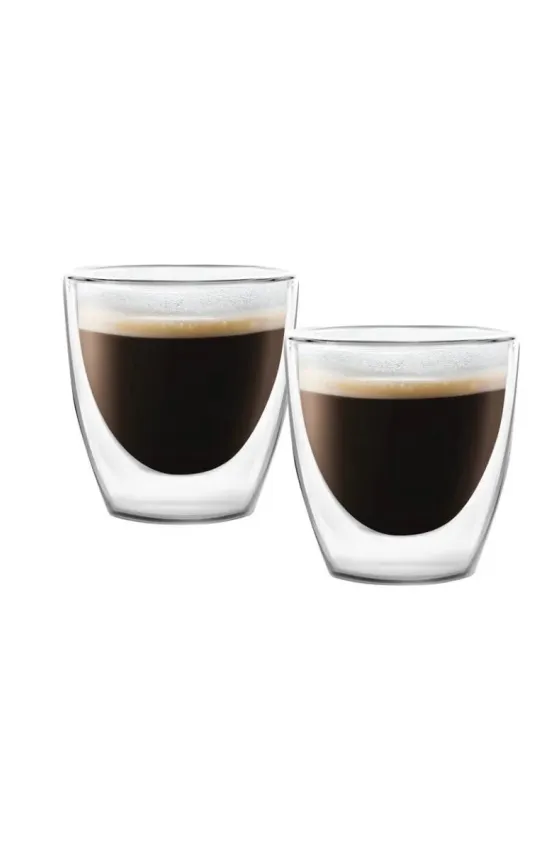 Vialli 2PCS DOUBLE WALL ESPRESSO Glasses AMO