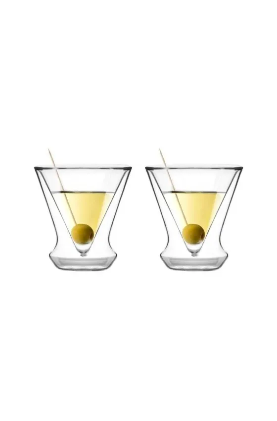 Vialli Set of 2 MARTINI GLASS DOUBLE WALL SOHO - 155ML
