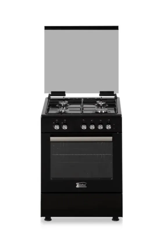Simfer 60cm Gas Cooker - Black	