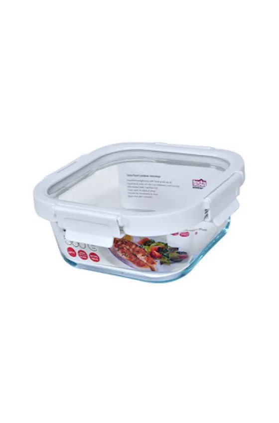 Testa Food Container Glass Square 520ML