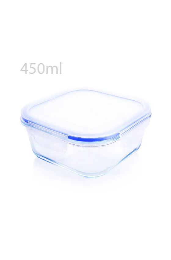 TESTA TEMPERED GLASS FOOD CONTAINER SQUARE