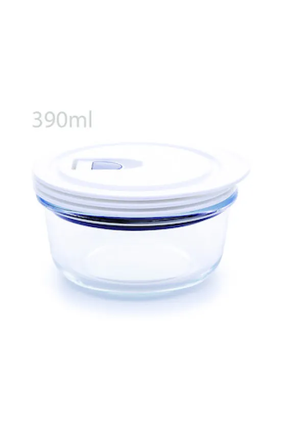 testa food container Tempered Glass round 390ML