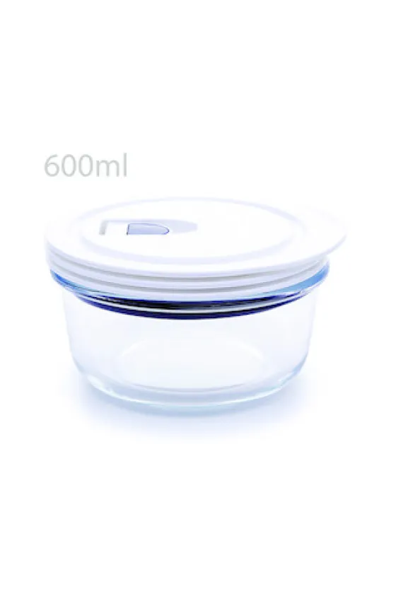 TESTA Tempered Glass FOOD CONTAINER ROUND 600ML