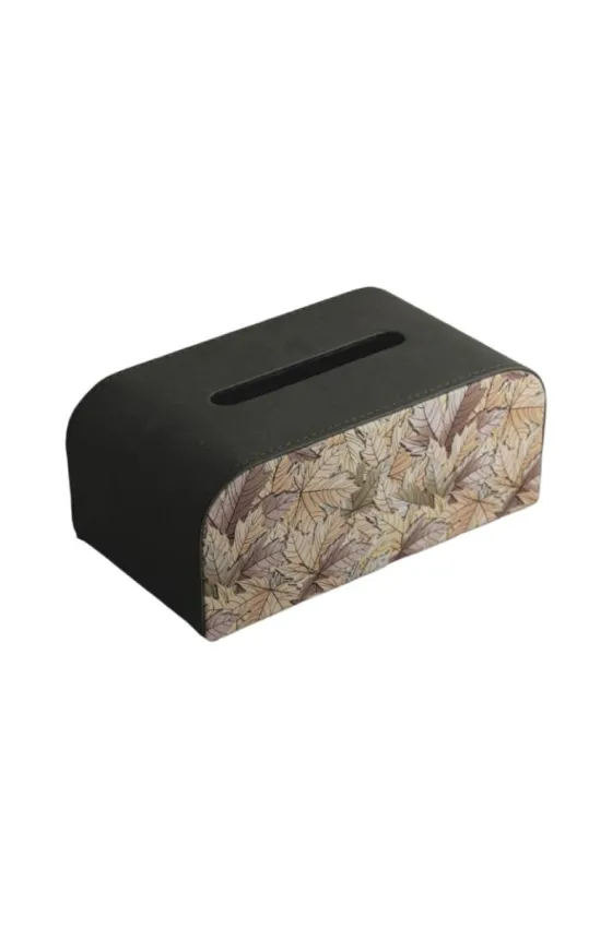 Testa Leather Curved Tissue Box - 2