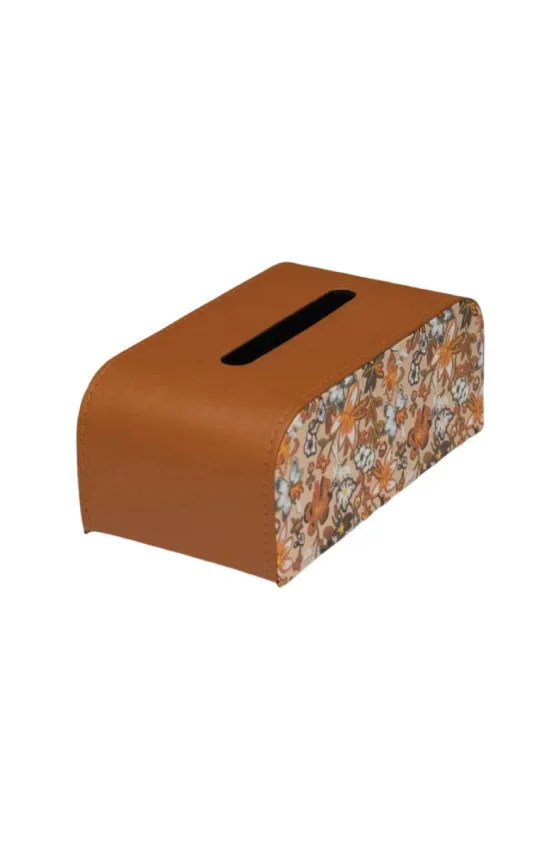 Testa Leather Curved Tissue Box - 3