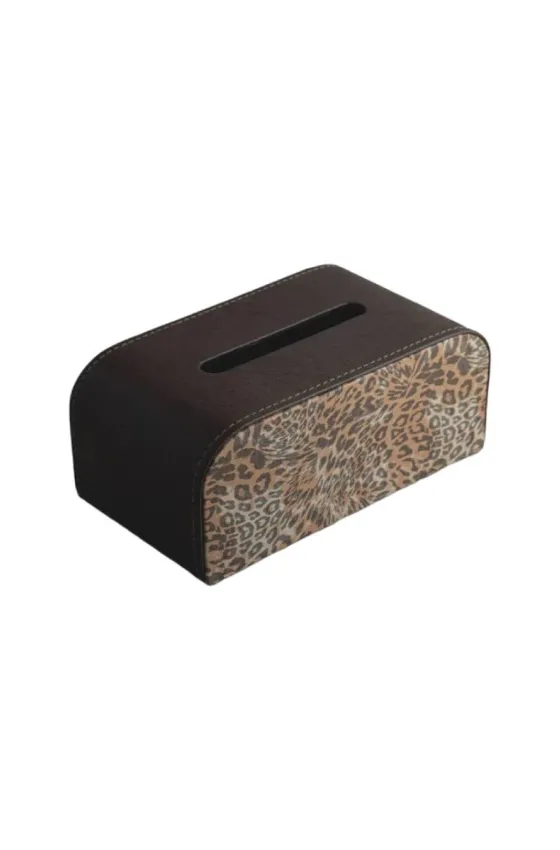 Testa Leather Curved Tissue Box - 5