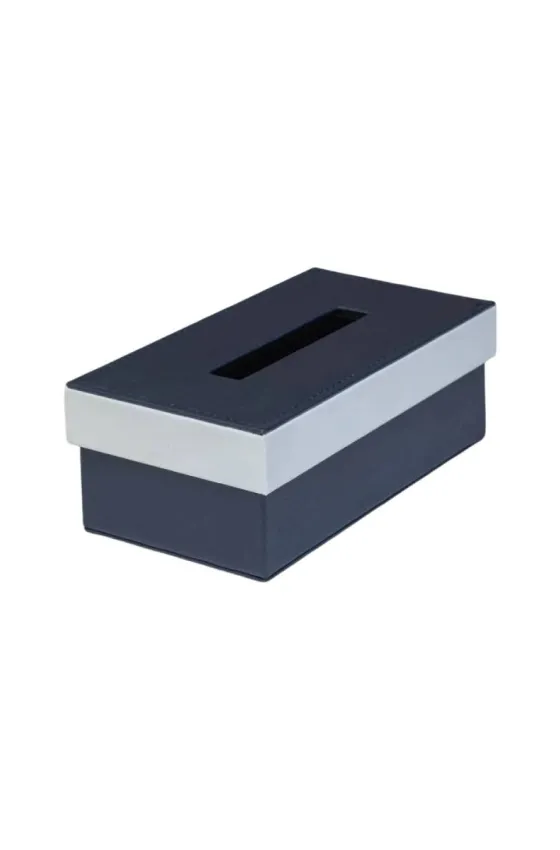 Testa Leather Straight Tissue Box - 1