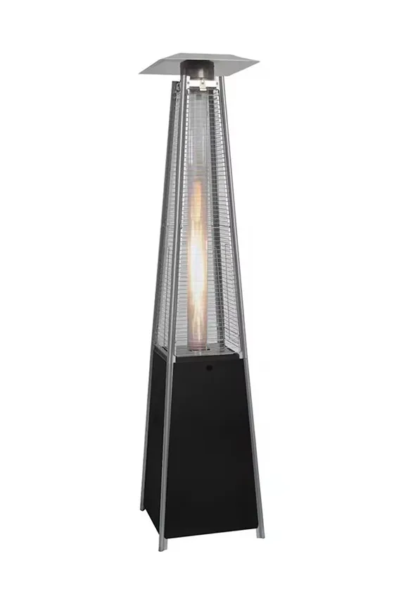 Wave Stand Triangle Flame Glass Heater