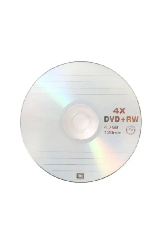 Memory DVD+RW with 4.7GB Storage Capacity and 4x Writing Capability 120 Minutes Set of 1 for Music, Video, Data