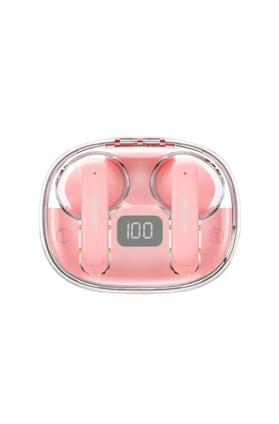 Awei Wireless Earbuds Bt With Charging Case And Noise Cancellation T86 - Pink