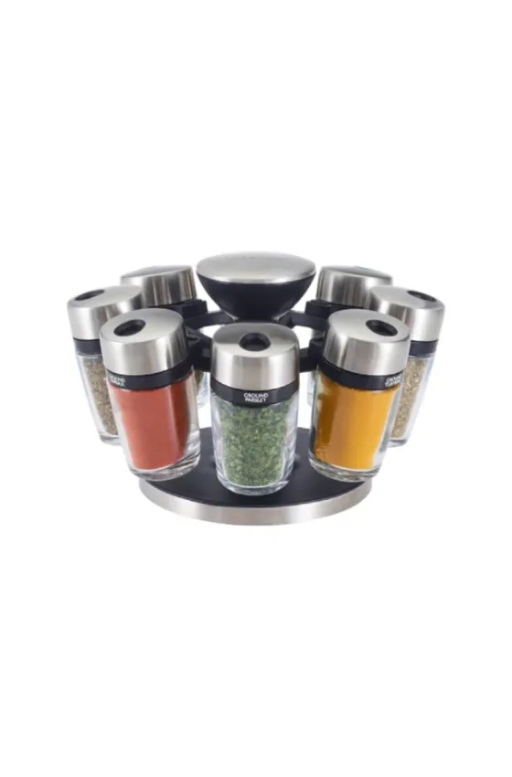 Cole & Mason Cambridge 8 Jar Herb & Spice Rack Carousel