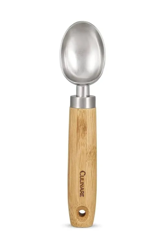 Culinare Sustainable Bamboo/Stainless Steel Naturals Ice Cream Scoop 