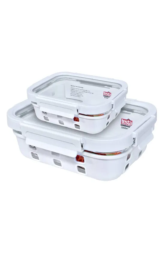 Testa Food Container Rectangle High End Borosilicate Glass