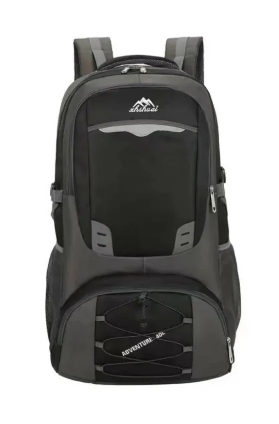 Conqueror Waterproof Reflective Backpack with Comfortable Handle and Multipockets - Black