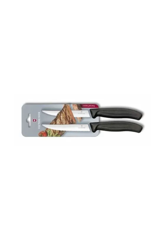 Victorinox Swiss Classic Gourmet Steak Knife wavy 12cm 2piece set