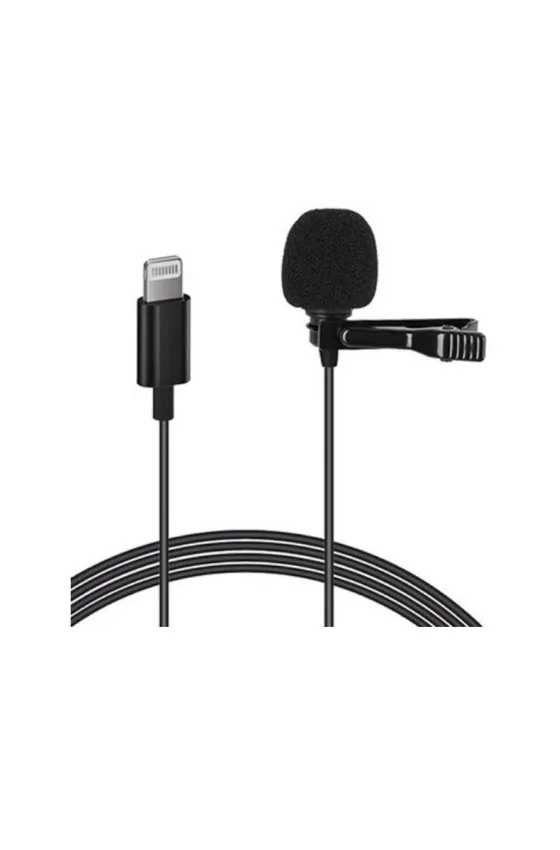 Conqueror Lavalier Microphone Clip-On Lapel for Lighting Microphone Interface Device for iPhone YouTube, Vlogging, Recording