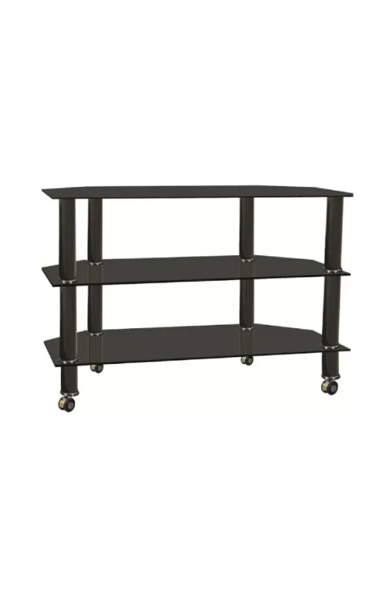 Table Stand Cart with Wheels and Shelves TV Console