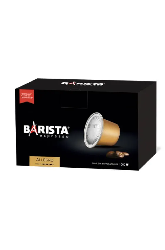 Barista Capsules Box Allegro 100Pcs