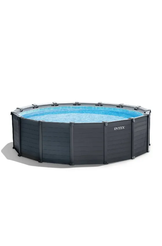 INTEX Graphite Gray Panel Set D 4.78 x 1.24m w Sand Filter Pump set