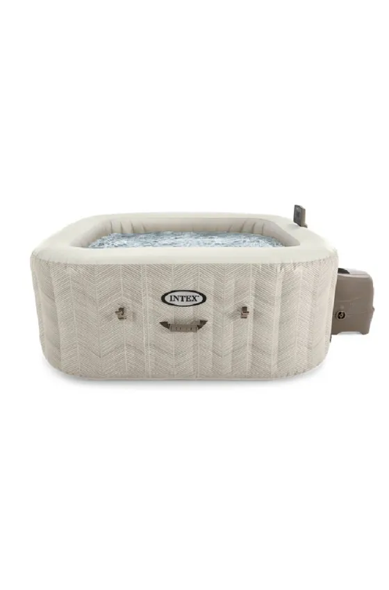 INTEX 4-person Chevron Deluxe Square Bubble Spa
