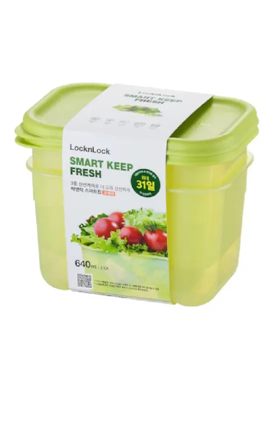 LocknLock Fresh Block -640ML-2-piece Sleeve 31 Days Food Saving